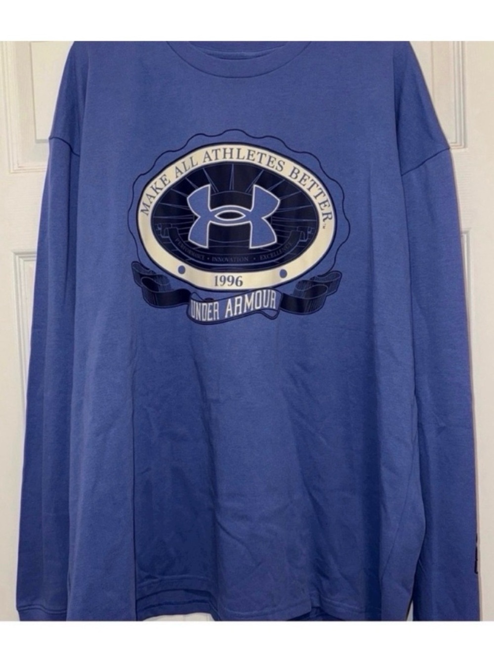 Under Armour Men's Light Blue Logo Crewneck Sweater
